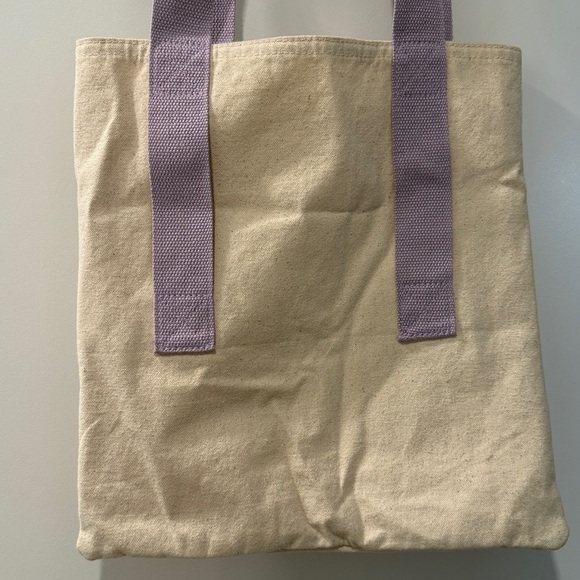Shiseido Beige Tote with Lavender Straps - Picture 5 of 5